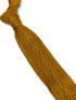 plain mustard gold yellow cable knit skinny tie